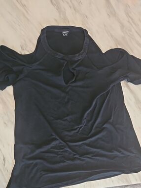 Torrid Black Cold Shoulder Shirt